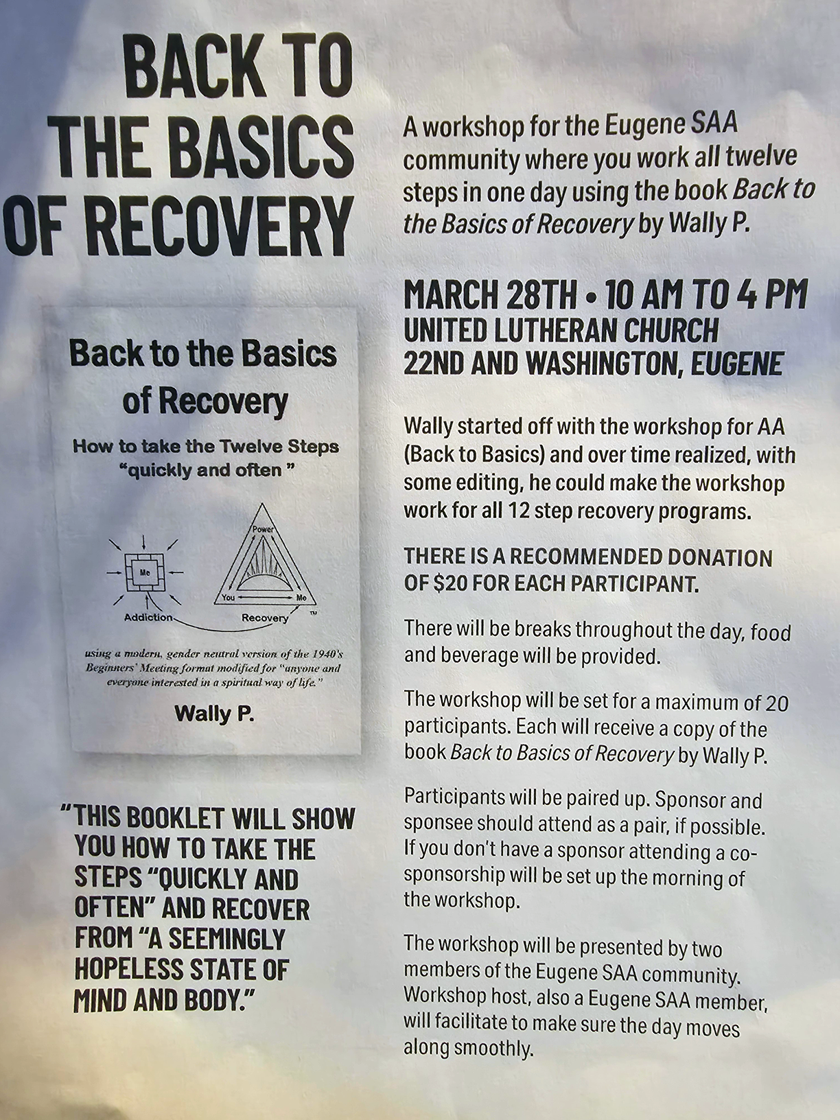 Eugene SAA Back to Basics